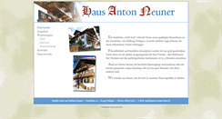 Desktop Screenshot of anton-neuner-fewo.de